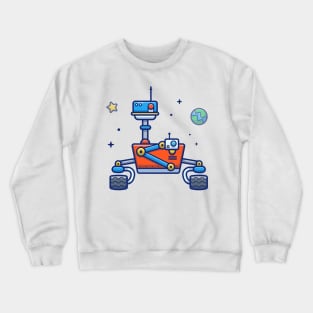 Space robot cartoon Crewneck Sweatshirt